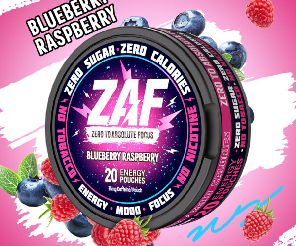 ZAF Caffeine Pouch - Blueberry Raspberry