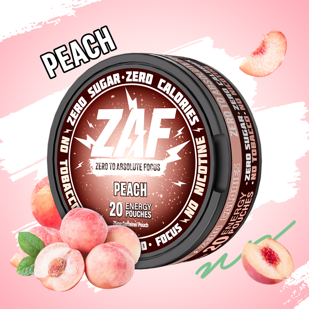 ZAF Caffeine Pouch - Peach